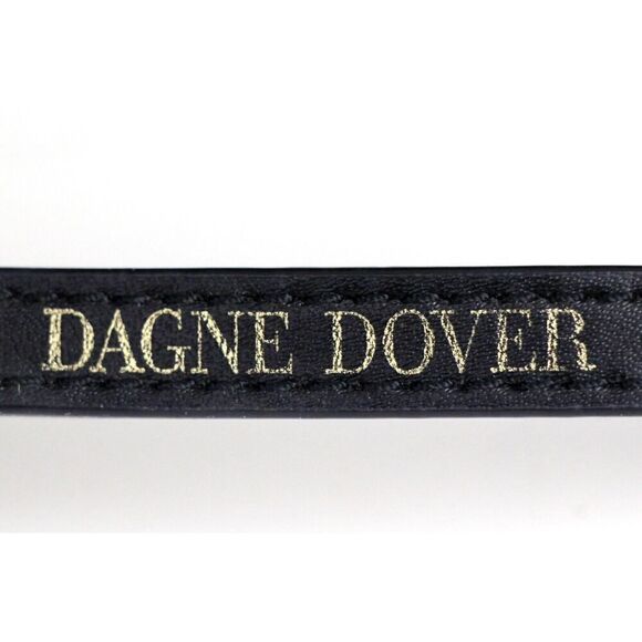 Dagne Dover BLACK COATED LEATHER BUSINESS SHOULDER BAG HANDBAG TOTE HOBO PURSE - Picture 14 of 14